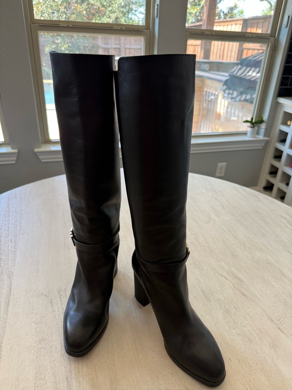 Women's Black Todds Boots with Block Heel